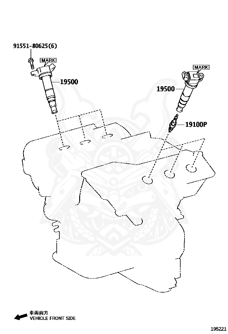 Toyota - Coil Assy, Ignition